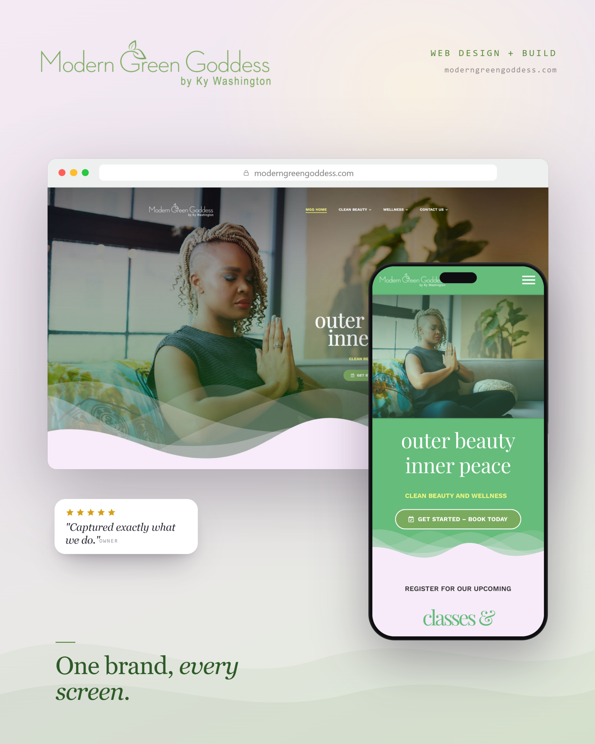 Modern Green Goddess Website
