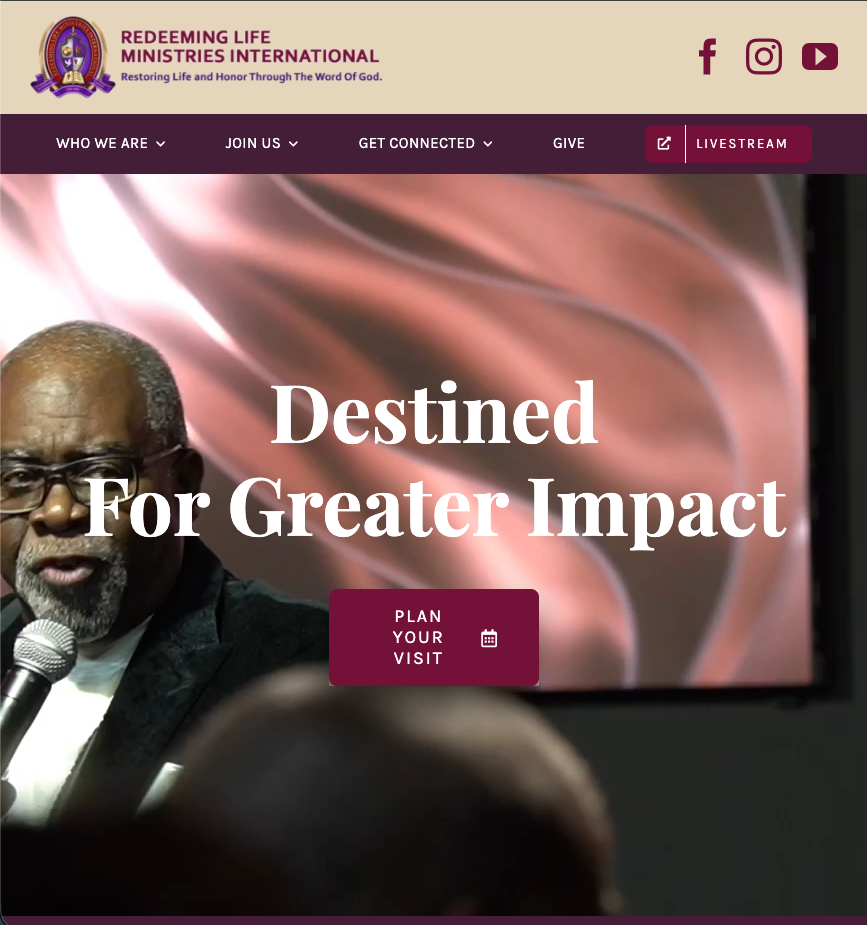 Redeeming Life Ministries International — hero image