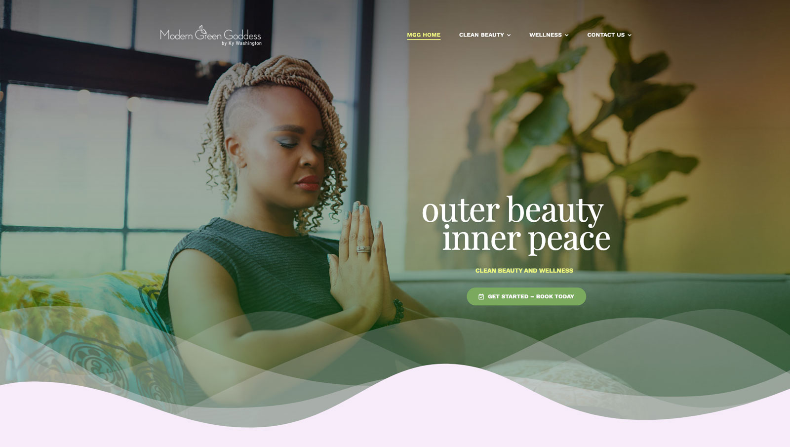 Modern Green Goddess Website